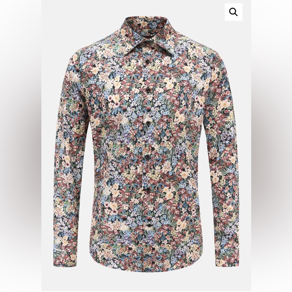 Floral Multicolor Dress Shirt